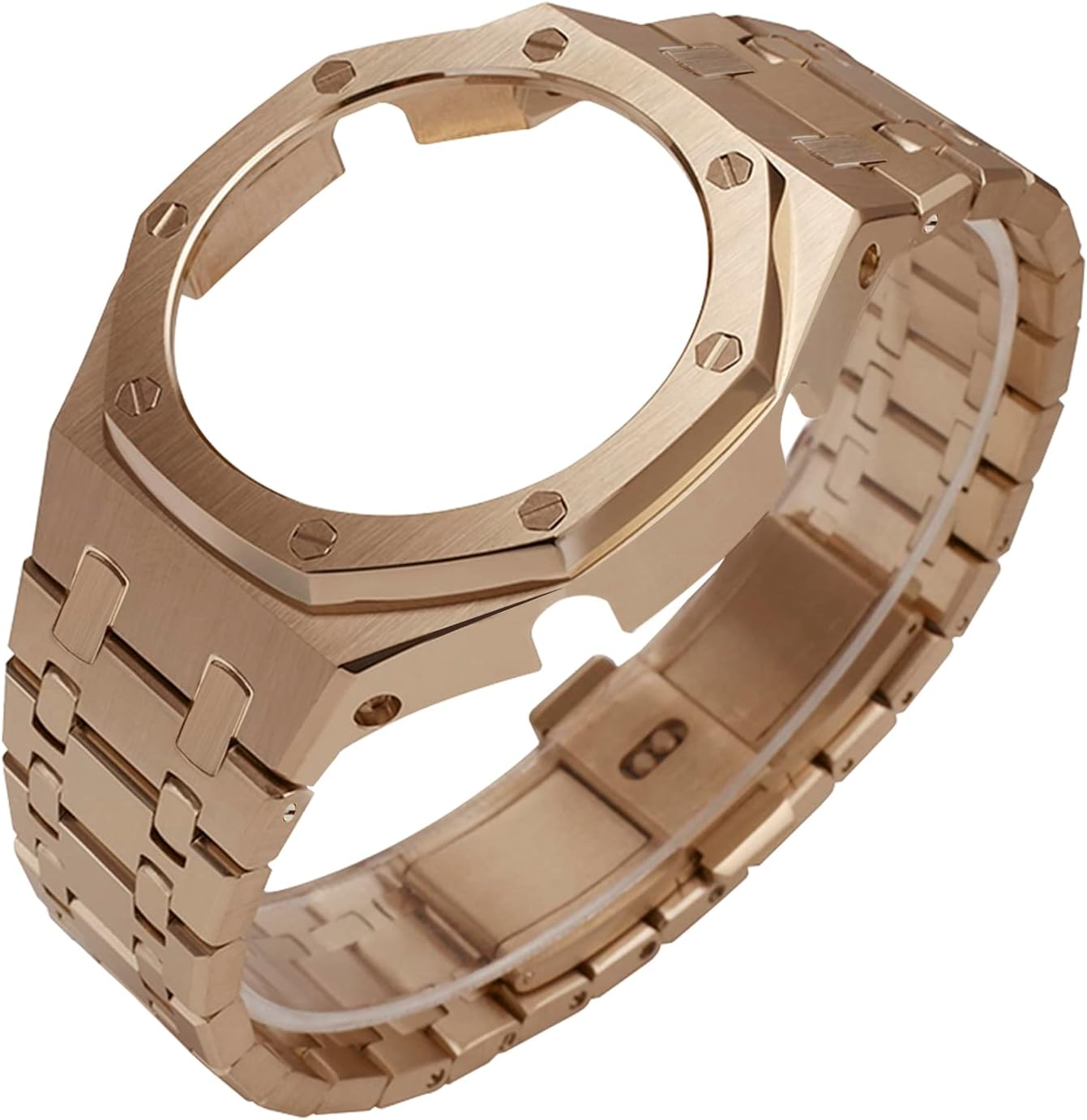 GMA-S2100専用 メタルケース+バンドセット カスタム 腕時計用ベルト G-SHOCK ベルト ケース GA-2100用 ジーショック